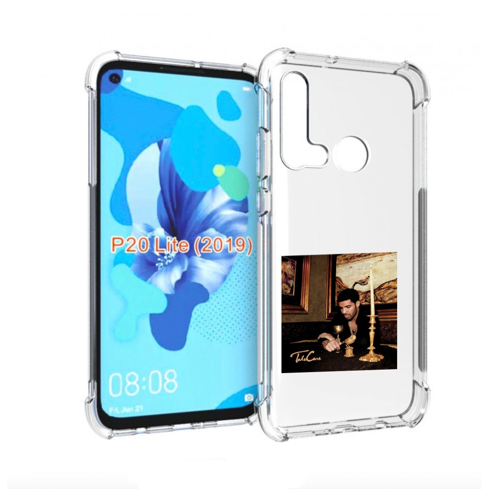 

Чехол бампер MyPads Drake - Take Care для Huawei P20 Lite (2019), Прозрачный, Tocco