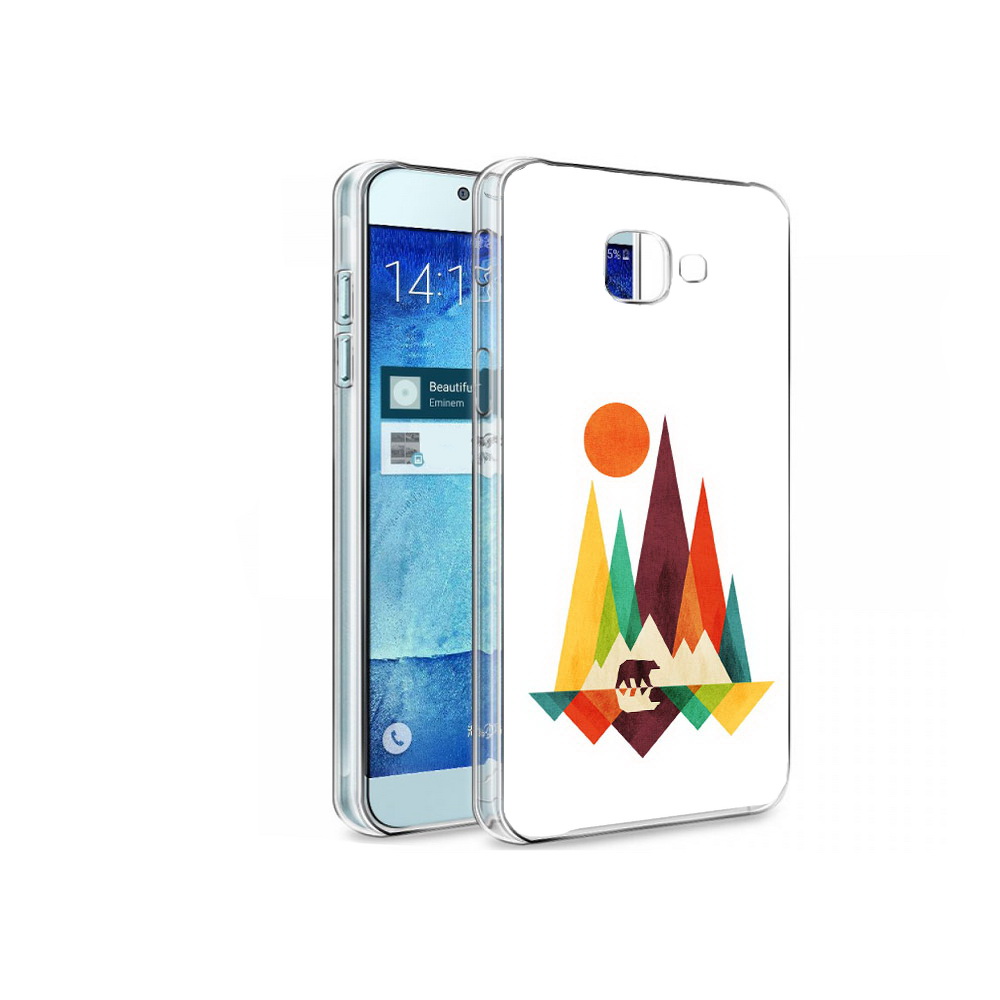 

Чехол MyPads Tocco для Samsung Galaxy A8 нарисованные горы с медведем, Tocco