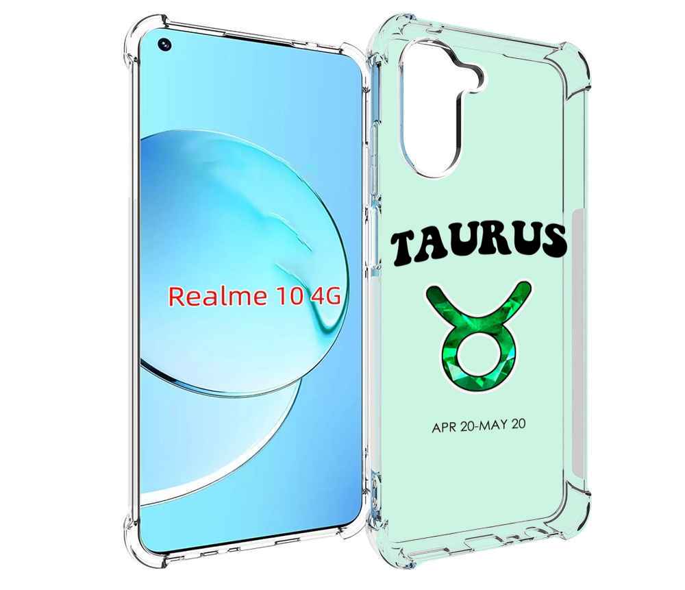 

Чехол MyPads знак-зодиака-телец-1 для Realme 10, Прозрачный, Tocco
