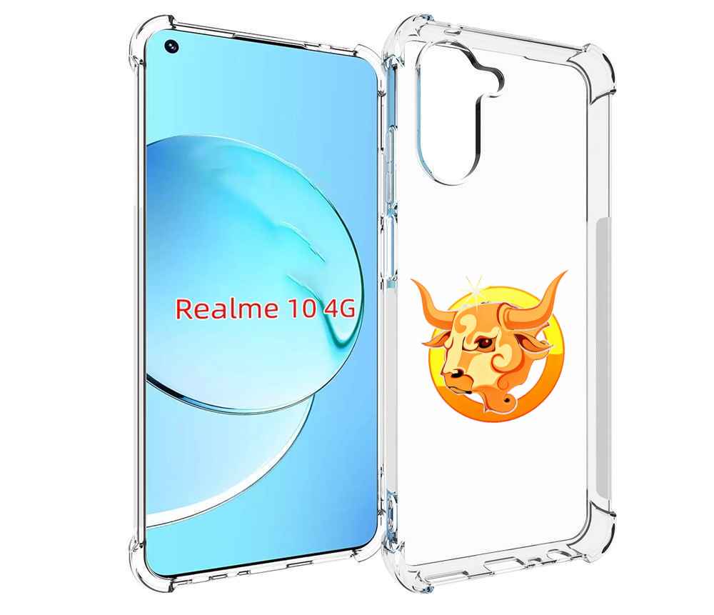

Чехол MyPads знак-зодиака-телец-6 для Realme 10, Прозрачный, Tocco