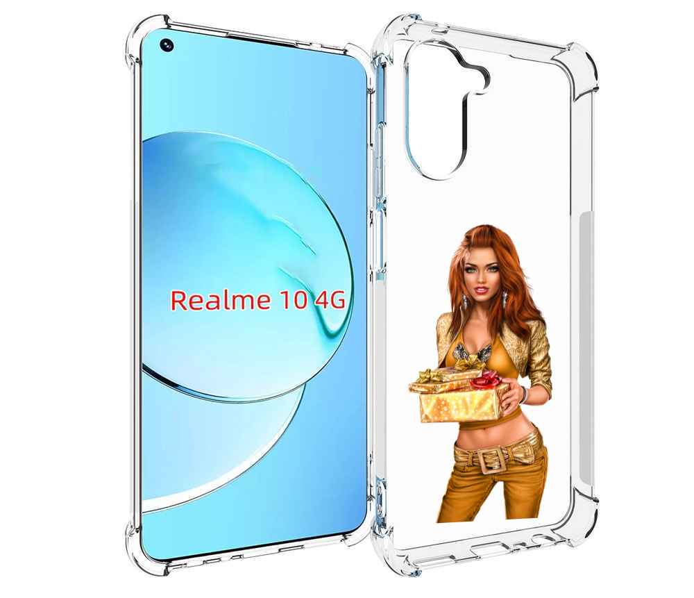 

Чехол MyPads золотая-девочка-с-подарком женский для Realme 10, Прозрачный, Tocco