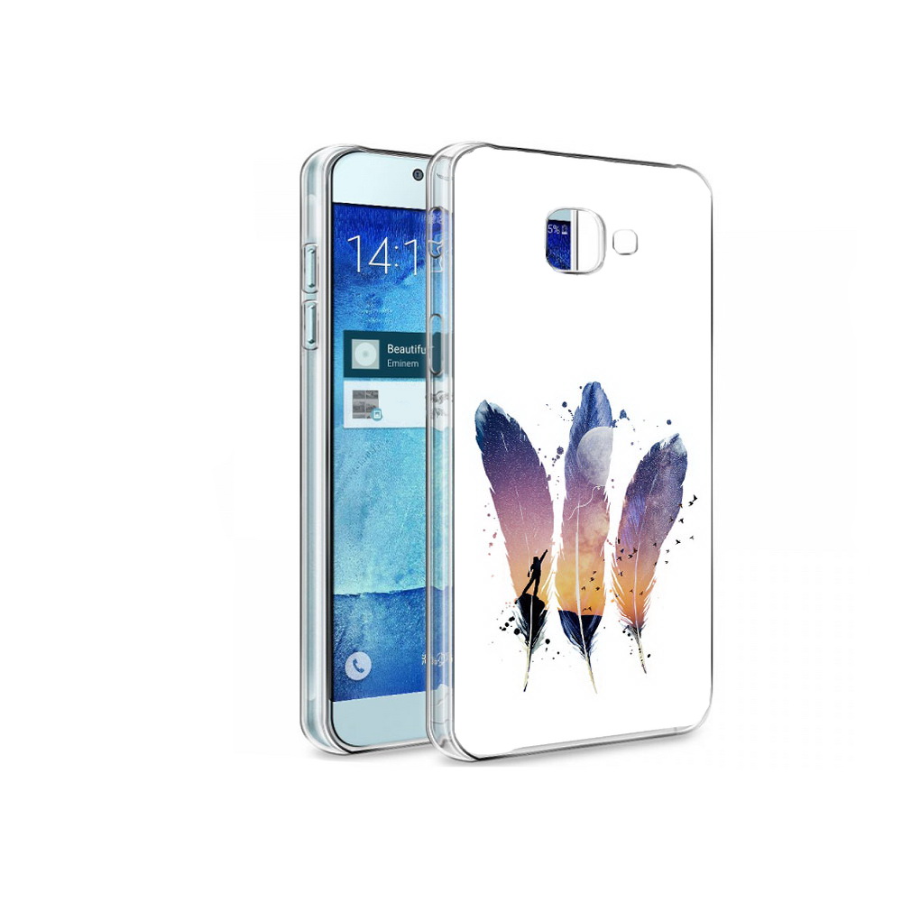 

Чехол MyPads Tocco для Samsung Galaxy A8 небесные перья, Tocco