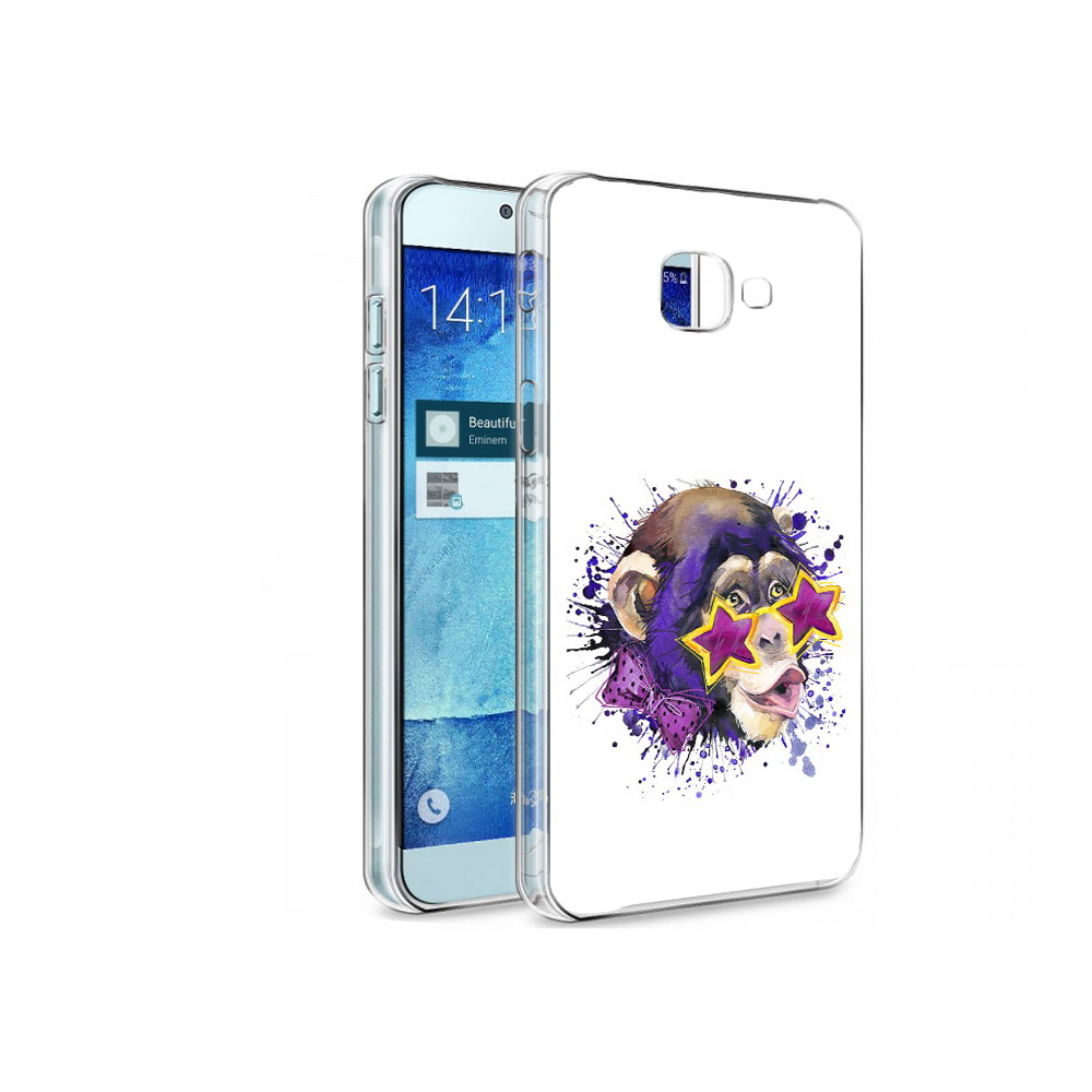

Чехол MyPads Tocco для Samsung Galaxy A8 обезьяна в очках, Tocco