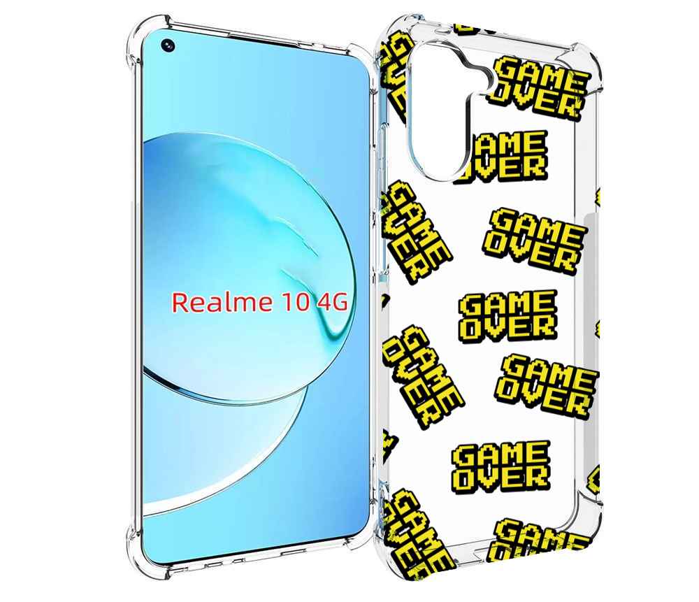 

Чехол MyPads игра-окончена для Realme 10, Прозрачный, Tocco