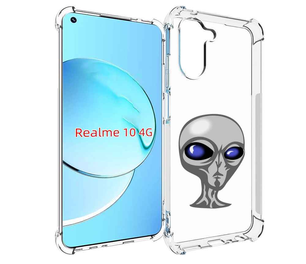 

Чехол MyPads инопланетянин для Realme 10, Прозрачный, Tocco