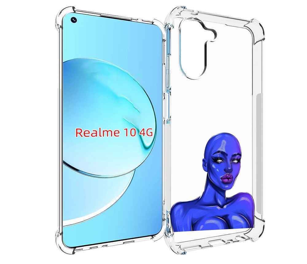 

Чехол MyPads инопланетянка для Realme 10, Прозрачный, Tocco