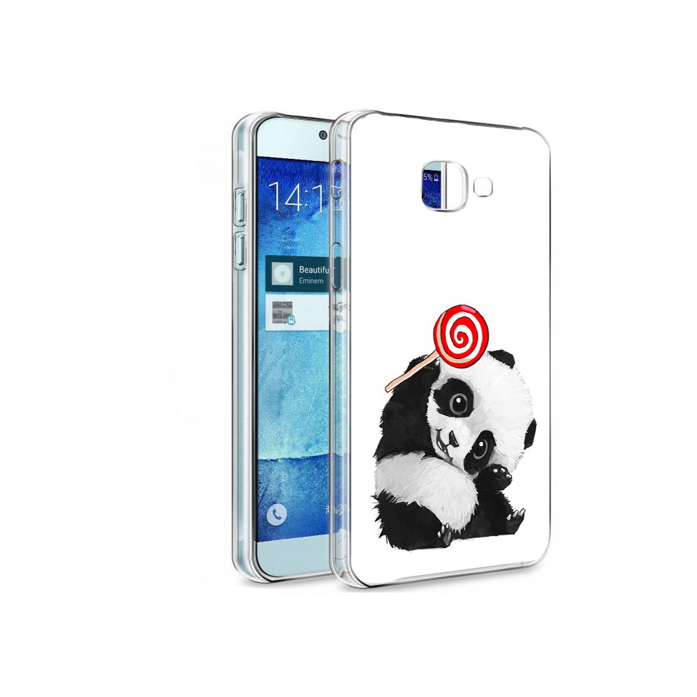 

Чехол MyPads Tocco для Samsung Galaxy A8 панда с леденцом, Tocco