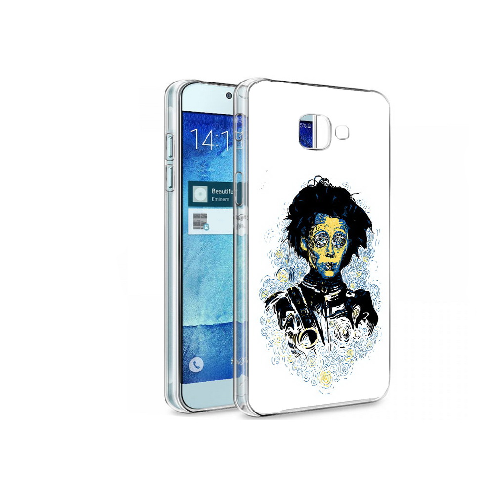 

Чехол MyPads Tocco для Samsung Galaxy A8 парень черно-белый абстракция, Tocco