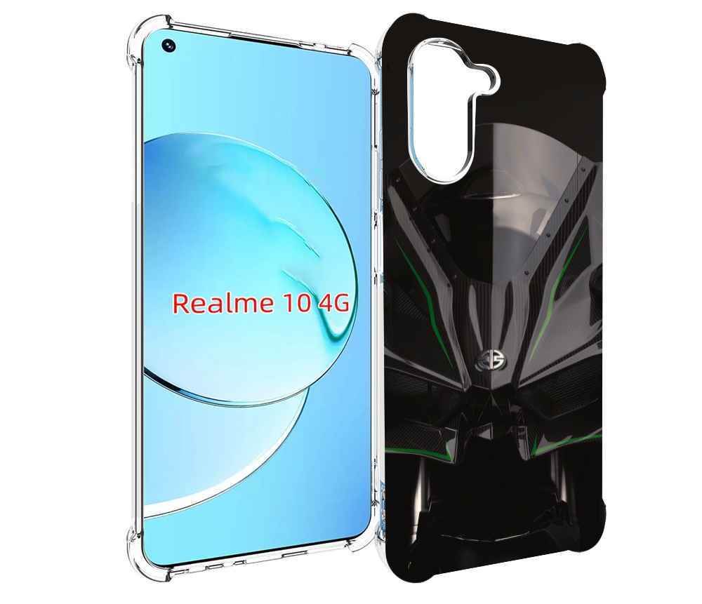 

Чехол MyPads кавасаки мото для Realme 10, Прозрачный, Tocco