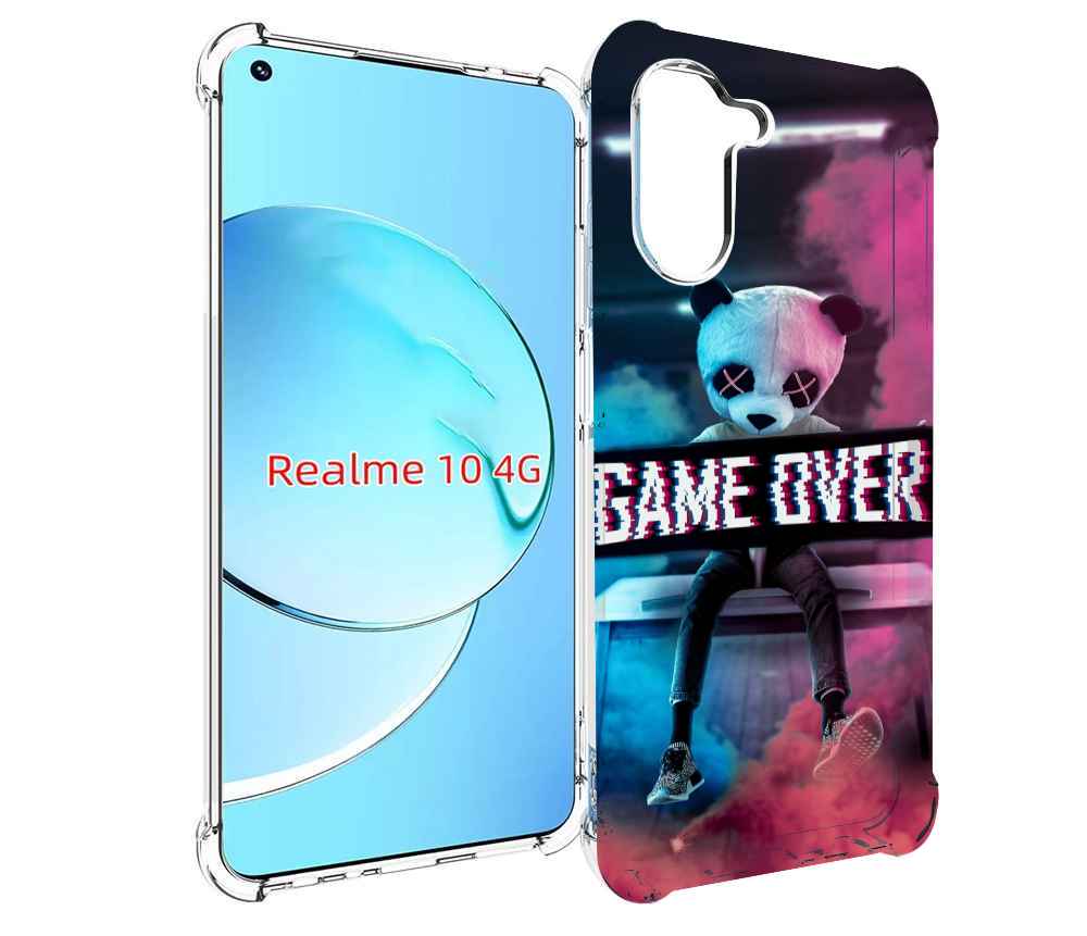 

Чехол MyPads картина-панда для Realme 10, Прозрачный, Tocco