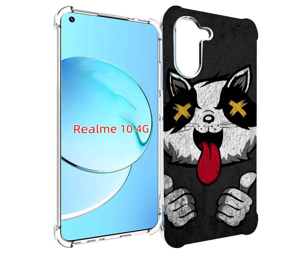 

Чехол MyPads классный зверек для Realme 10, Прозрачный, Tocco