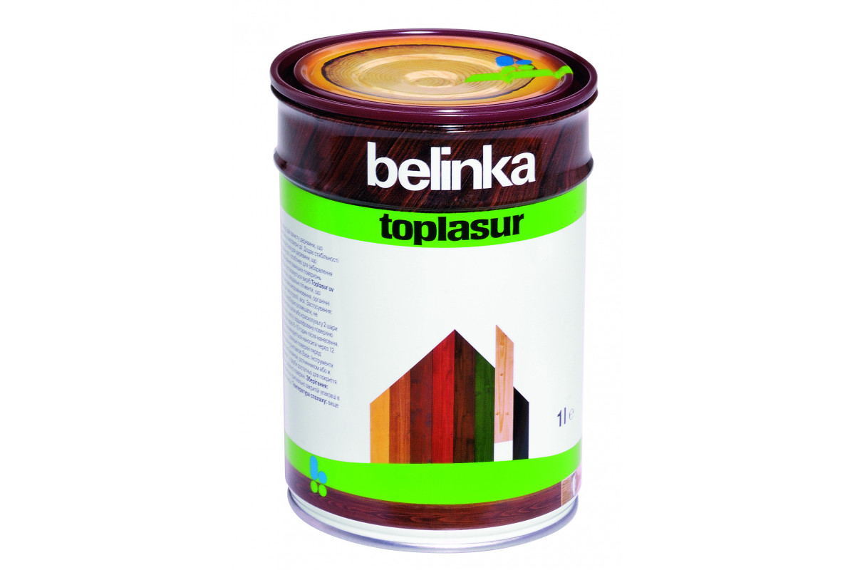 Антисептик BELINKA TOPLASUR 1 л. №12 Бесцветная лазурное покрытие для защиты древесины belinka