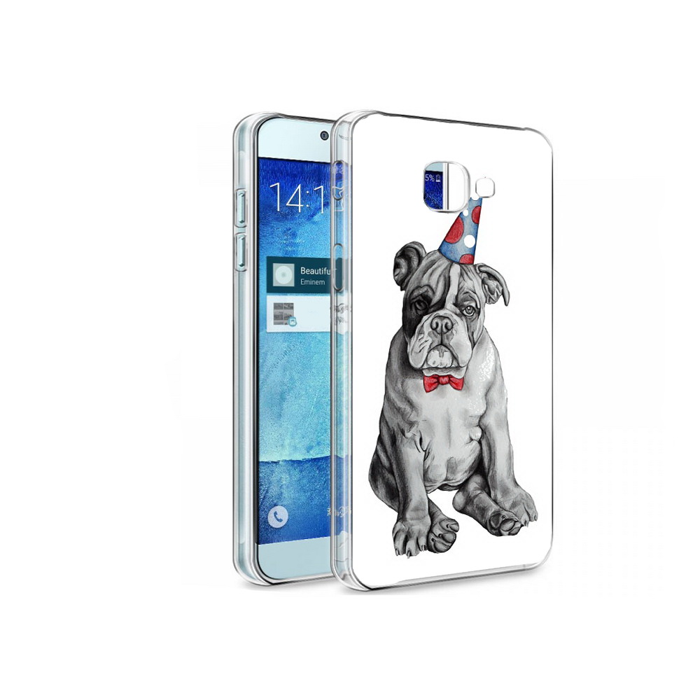 

Чехол MyPads Tocco для Samsung Galaxy A8 праздничный щенок, Tocco