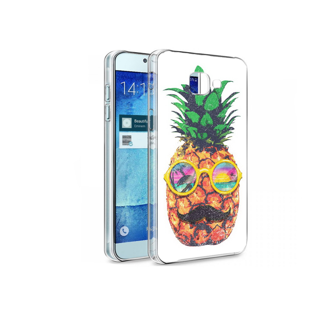 

Чехол MyPads Tocco для Samsung Galaxy A8 прикольный ананас с лицом, Tocco