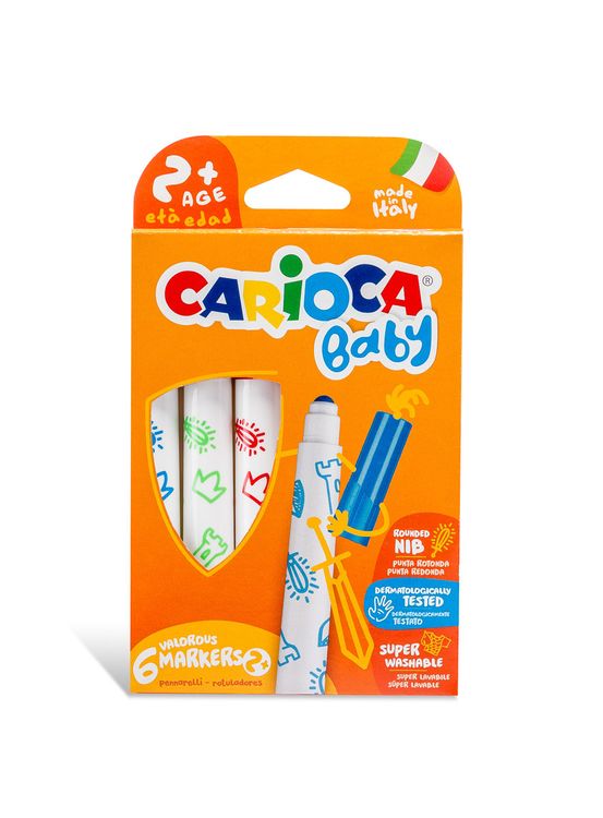 Фломастеры Crayola утолщенные Baby 2+, 6 цв.