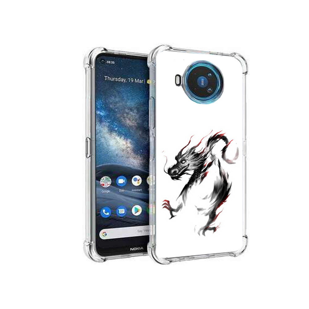 

Чехол MyPads Tocco для Nokia X100 черный дракон (PT227057.109.690), Прозрачный, Tocco