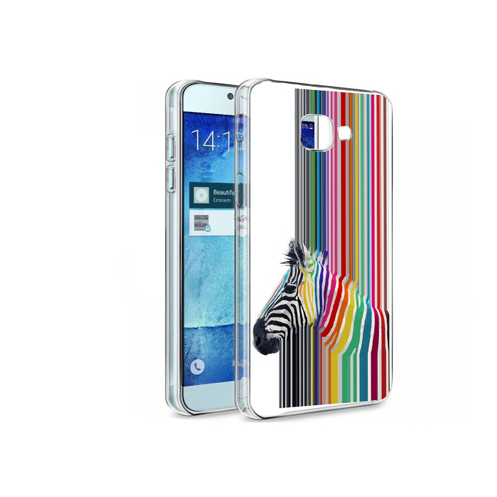 

Чехол MyPads Tocco для Samsung Galaxy A8 радужная зебра, Tocco