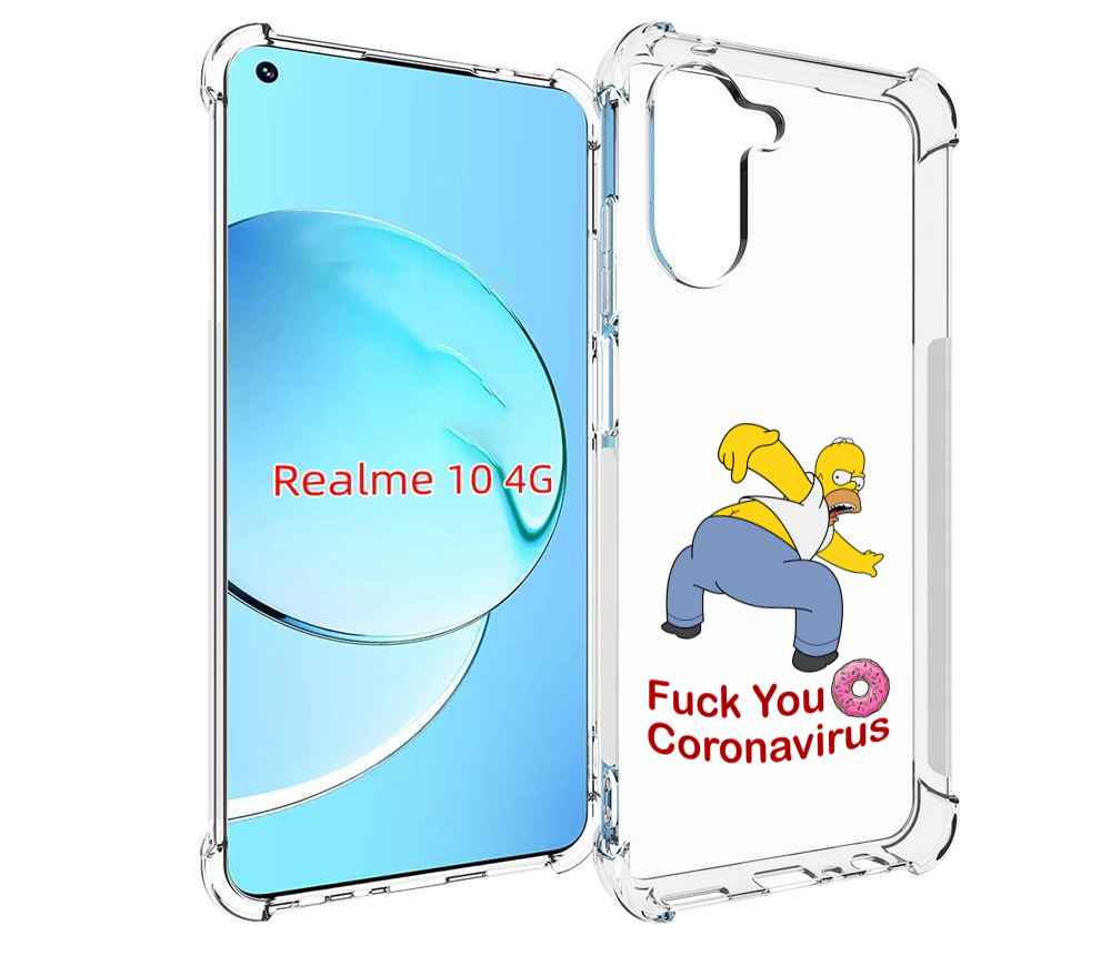 

Чехол MyPads корона-уходи для Realme 10, Прозрачный, Tocco