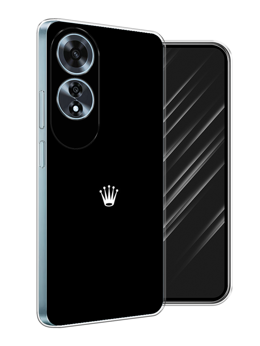 

Чехол Awog на Oppo A60 "Белая корона на черном фоне", Черный, 2516950-1