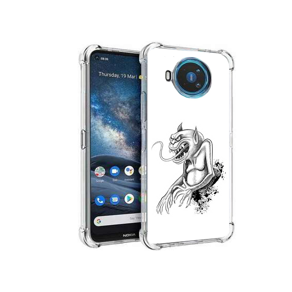 

Чехол MyPads Tocco для Nokia X100 чорт (PT227057.109.692), Прозрачный, Tocco