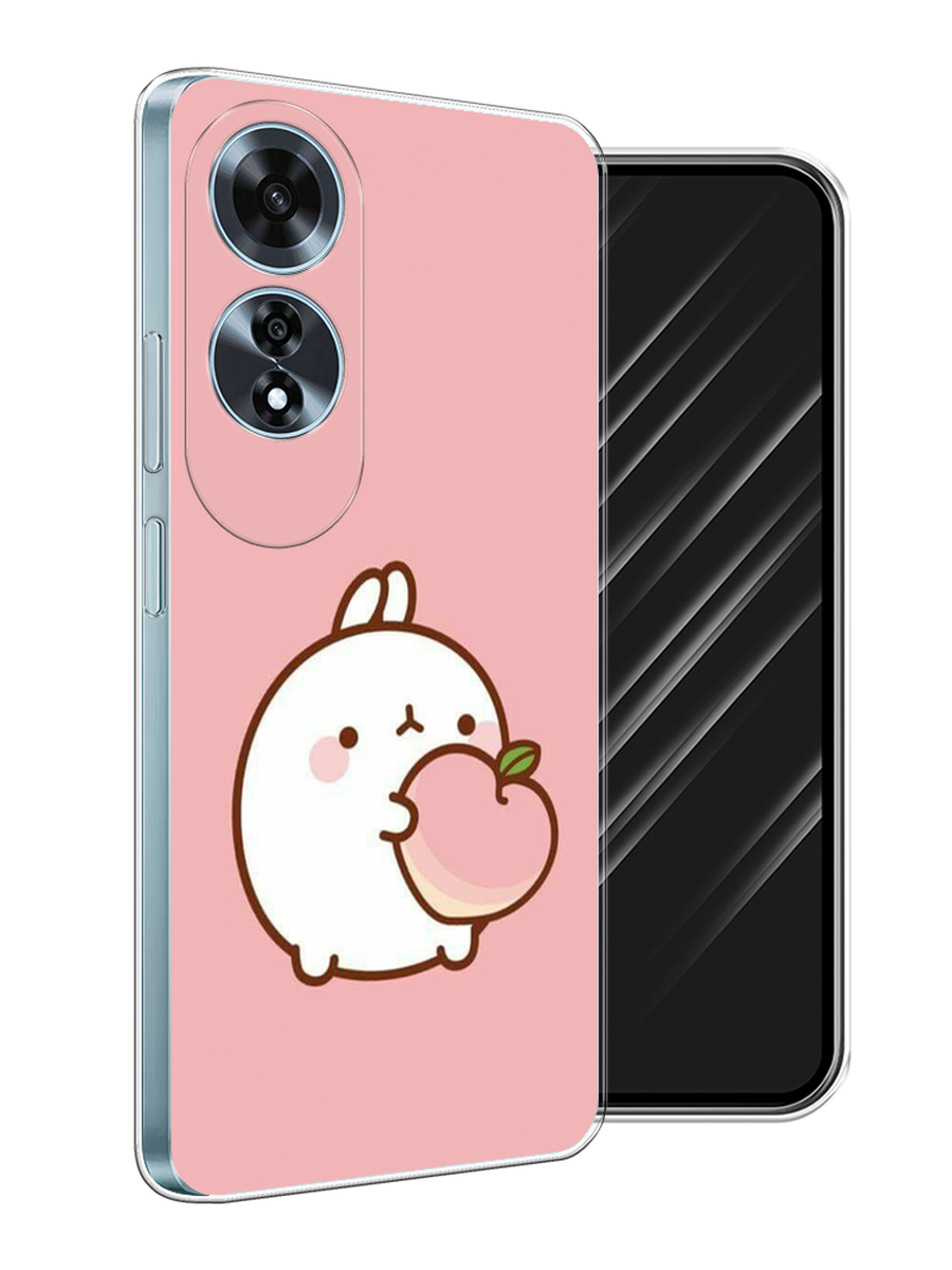 

Чехол Awog на Oppo A60 "Кролик с персиком", Розовый;бежевый, 2516950-1