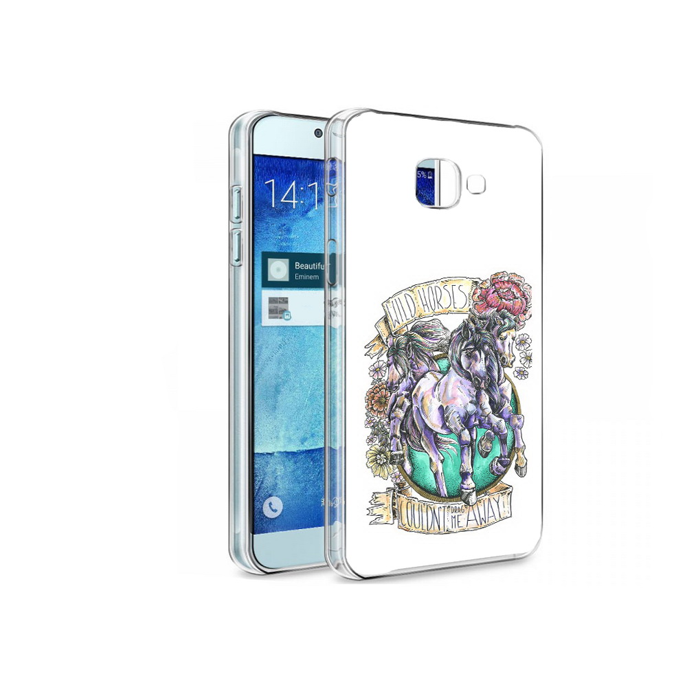 

Чехол MyPads Tocco для Samsung Galaxy A8 рисунок коней в цветах, Tocco