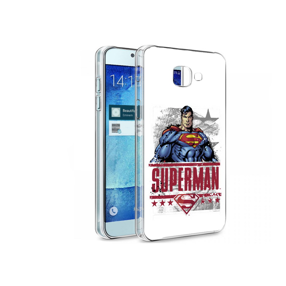 

Чехол MyPads Tocco для Samsung Galaxy A8 рисунок супермен, Tocco