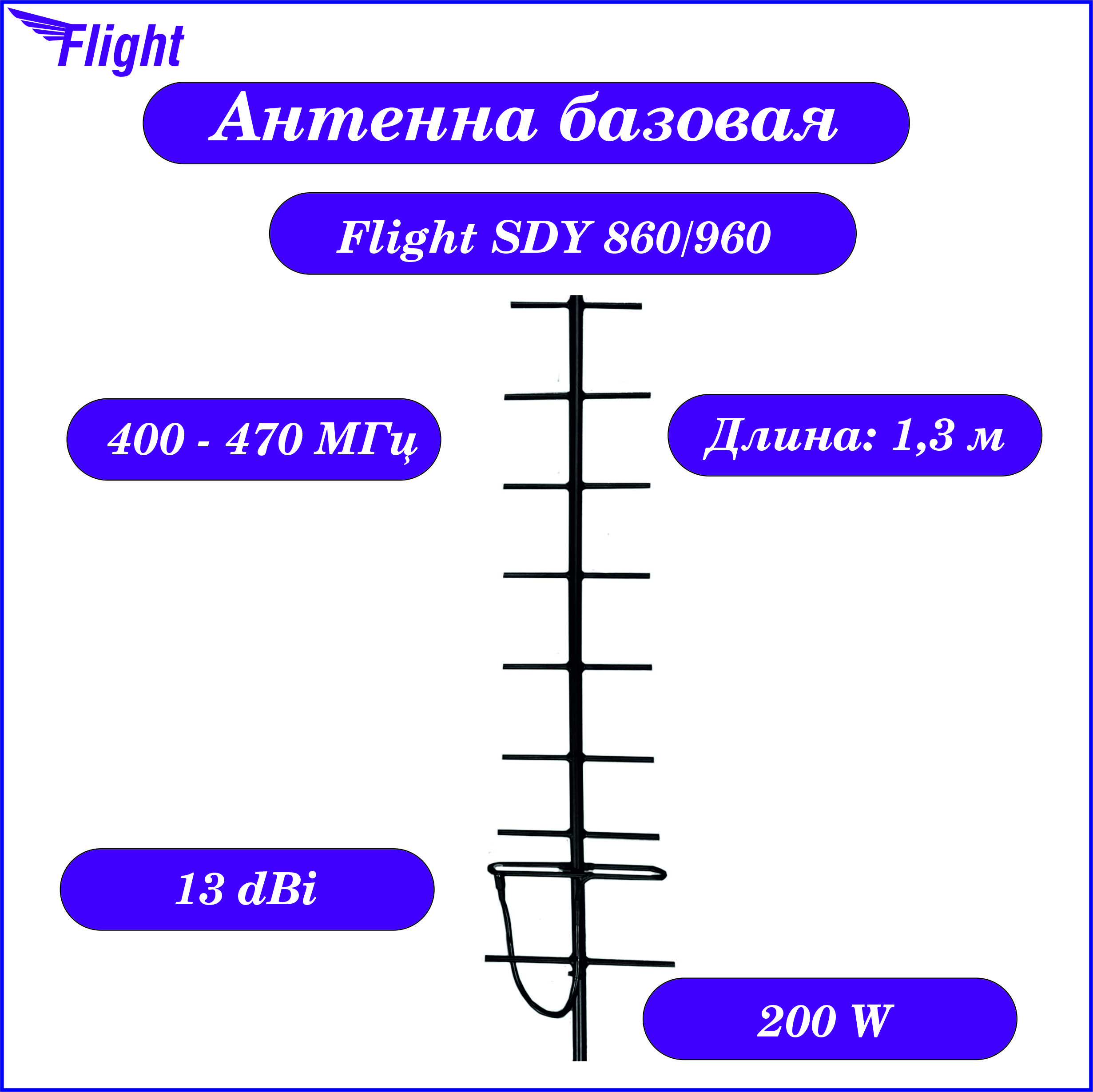 Антенна направленная Flight SDY 860/960 для автомобильной рации