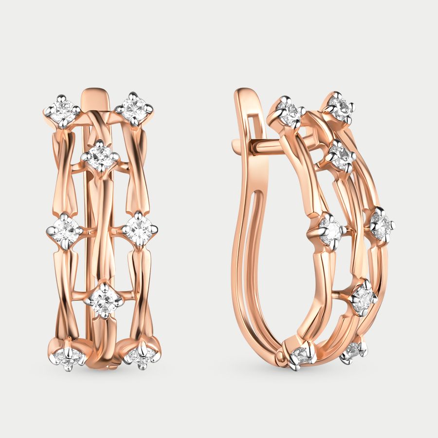 

Серьги из золота с фианитом GOLD CENTER 022882-1102, 022882-1102