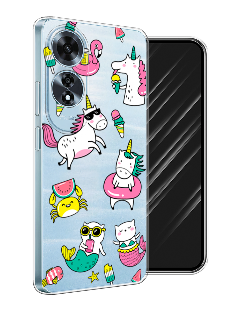 

Чехол Awog на Oppo A60 "На отдыхе", Белый;бирюзовый;розовый, 2516950-1