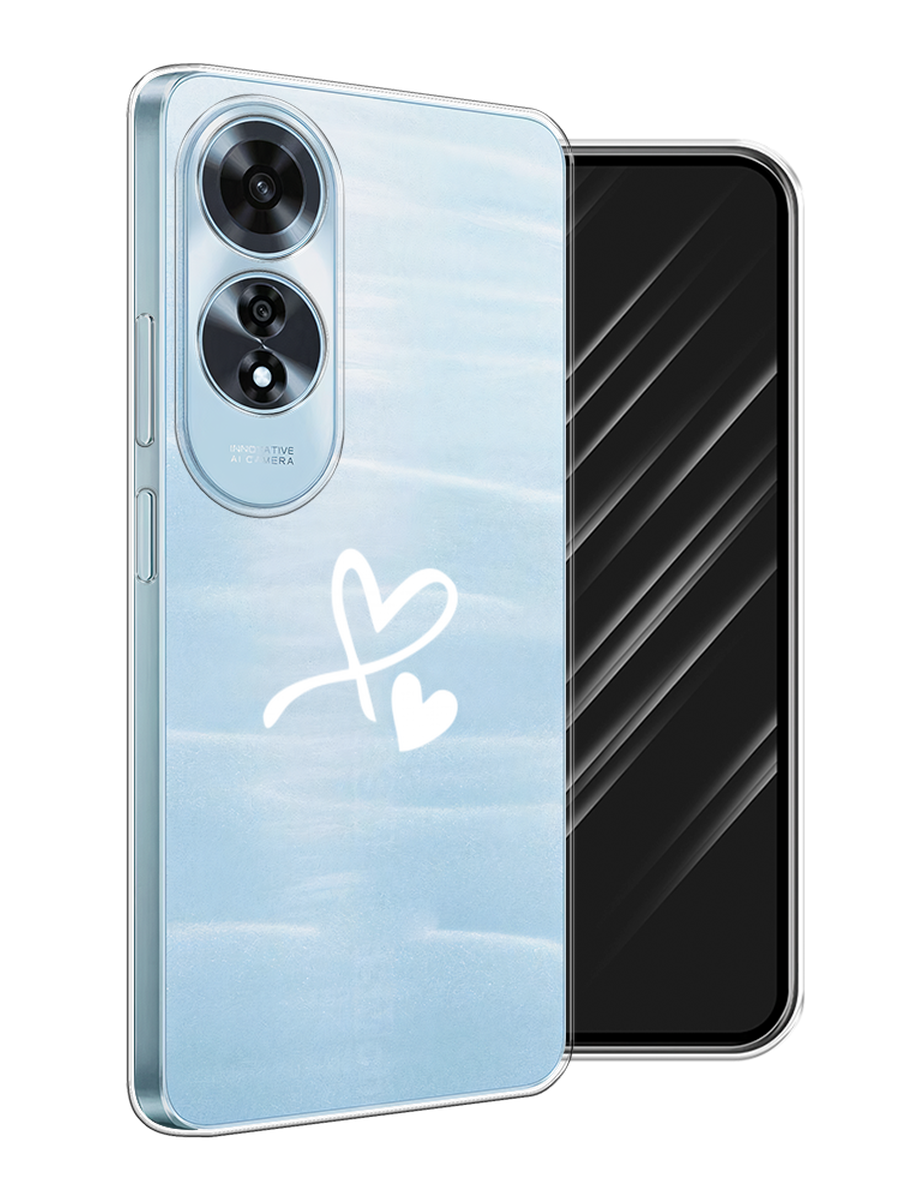 

Чехол Awog на Oppo A60 "Сердечко минимализм", Белый, 2516950-1