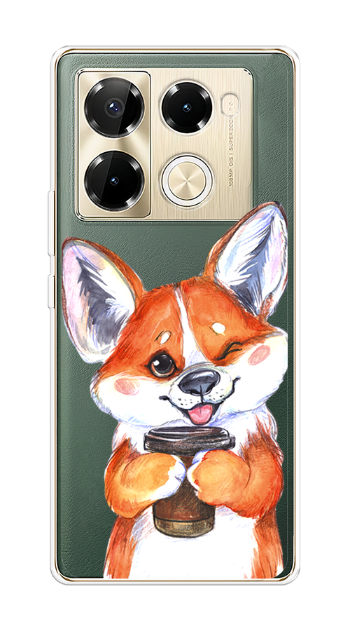 

Чехол на Infinix Note 40 Pro 5G/Note 40 Pro Plus "Корги с кофе", 3105950-1