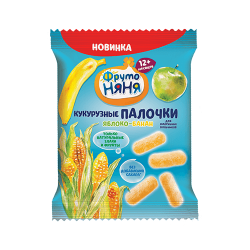 

Кукурузные палочки ФрутоНяня с яблоко-банан 20 г
