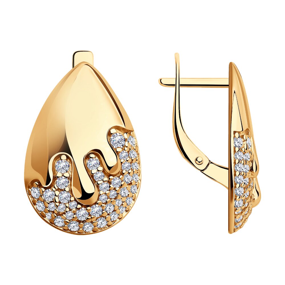 

Серьги из серебра с фианитом Diamant 93-120-01559-1, 93-120-01559-1