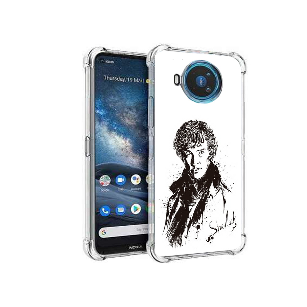 

Чехол MyPads Tocco для Nokia X100 шерлок холмс портрет (PT227057.109.698), Прозрачный, Tocco