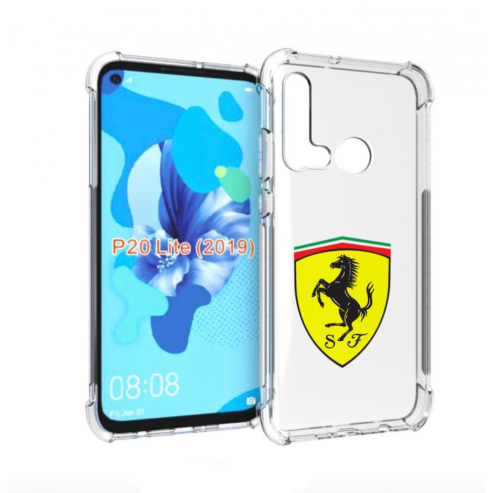 

Чехол бампер MyPads Ferrari-3 мужской для Huawei P20 Lite (2019), Прозрачный, Tocco