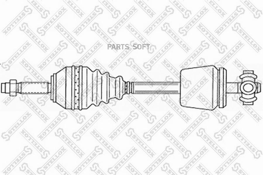 

158 1766-Sx привод Левый 681Mm, 24161 Dacia Logan 1.4-1.6I 04> Stellox 1581766SX
