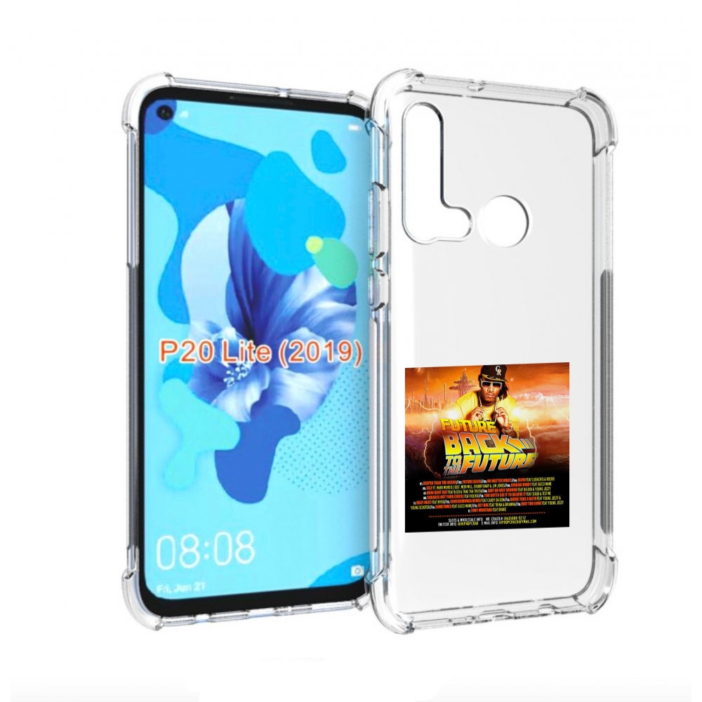 

Чехол бампер MyPads Future - Back To The Future для Huawei P20 L, Прозрачный, Tocco