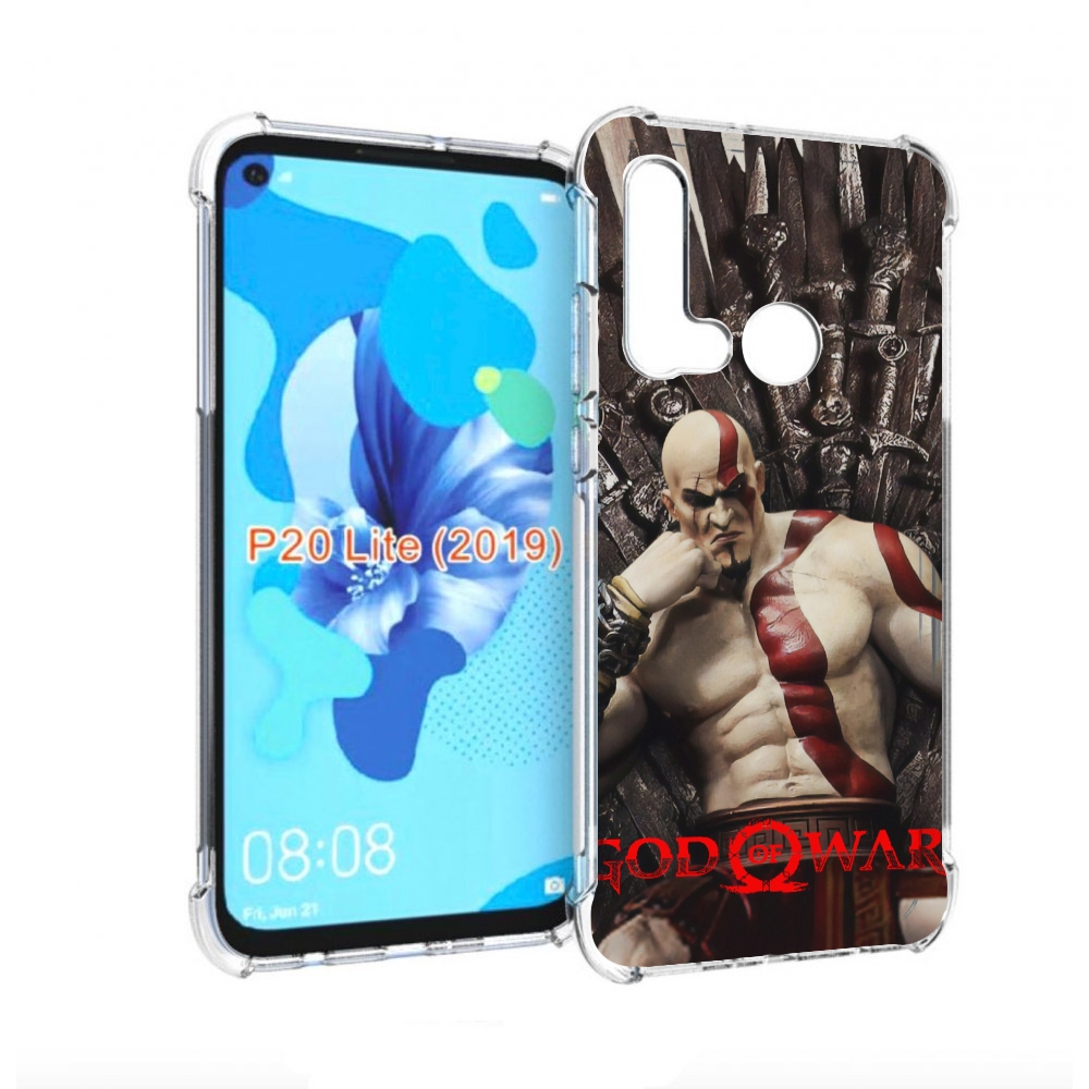 Чехол бампер MyPads God of War Кратос для Huawei P20 Lite (2019)