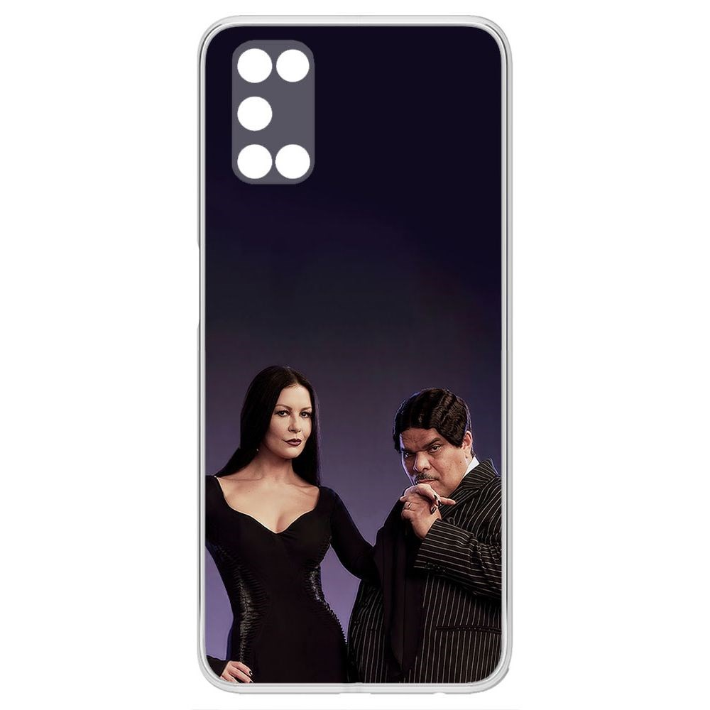 

Чехол-накладка Krutoff Clear Case Уэнсдей Аддамс - Мортиша и Гомес для Oppo A92