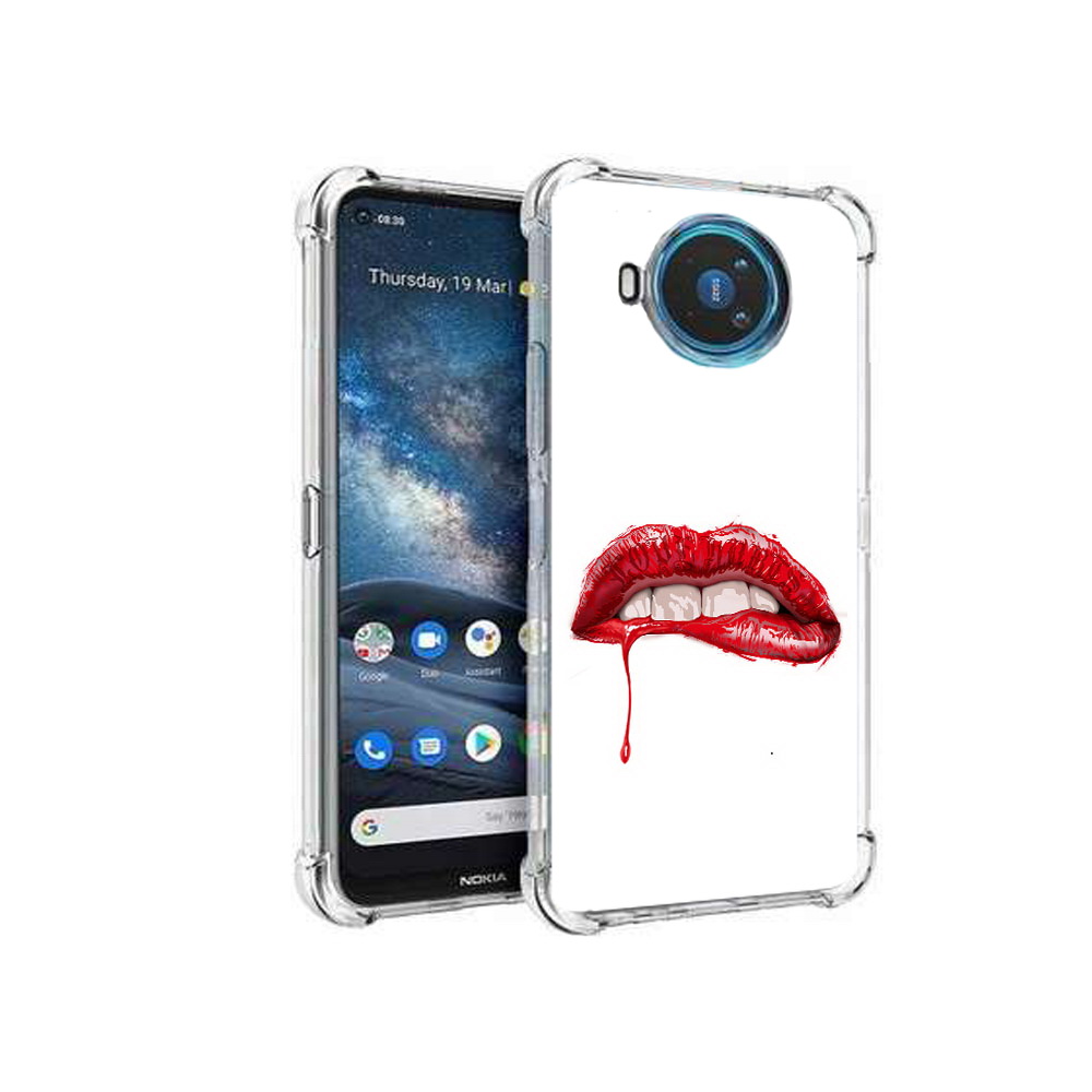 Чехол MyPads Tocco для Nokia X100 яркие красные губы (PT227057.109.706)