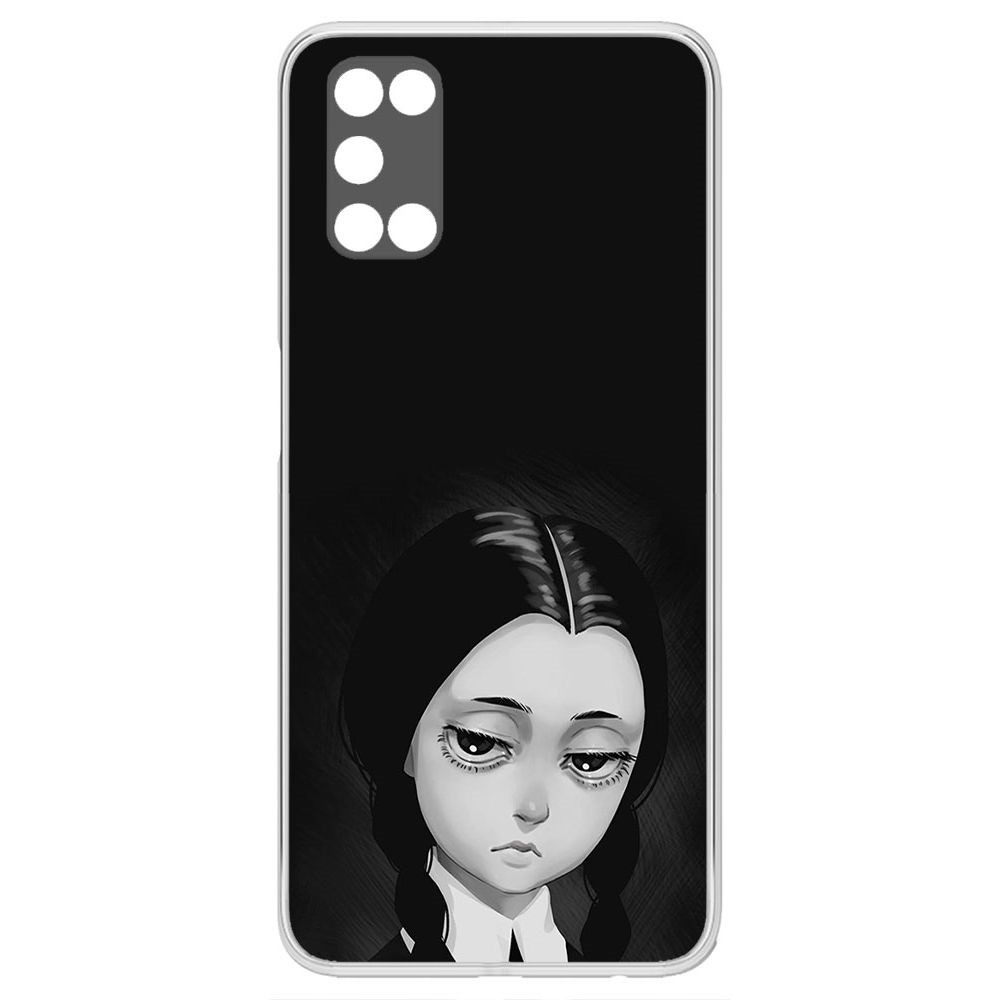 

Чехол-накладка Krutoff Clear Case Уэнсдей Аддамс - Рисованная Уэнсдей для Oppo A92