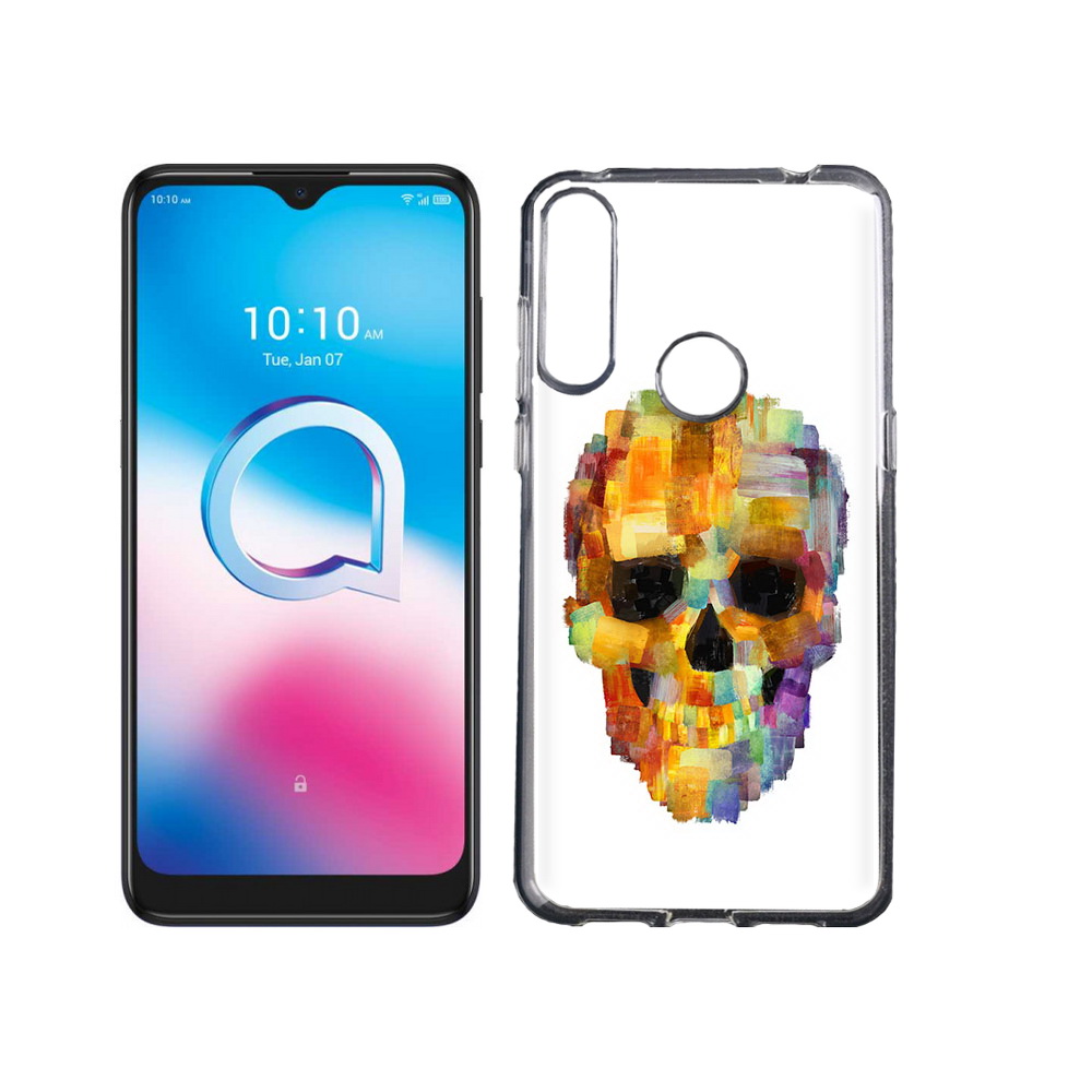 

Чехол MyPads Tocco для Alcatel 3L (2020) 5029Y нарисованный череп (PT159035.666.516), Tocco