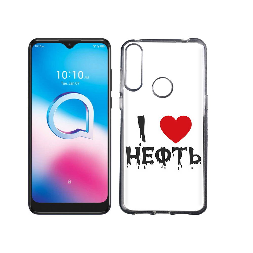 

Чехол MyPads Tocco для Alcatel 3L (2020) 5029Y нефть (PT159035.666.522), Tocco
