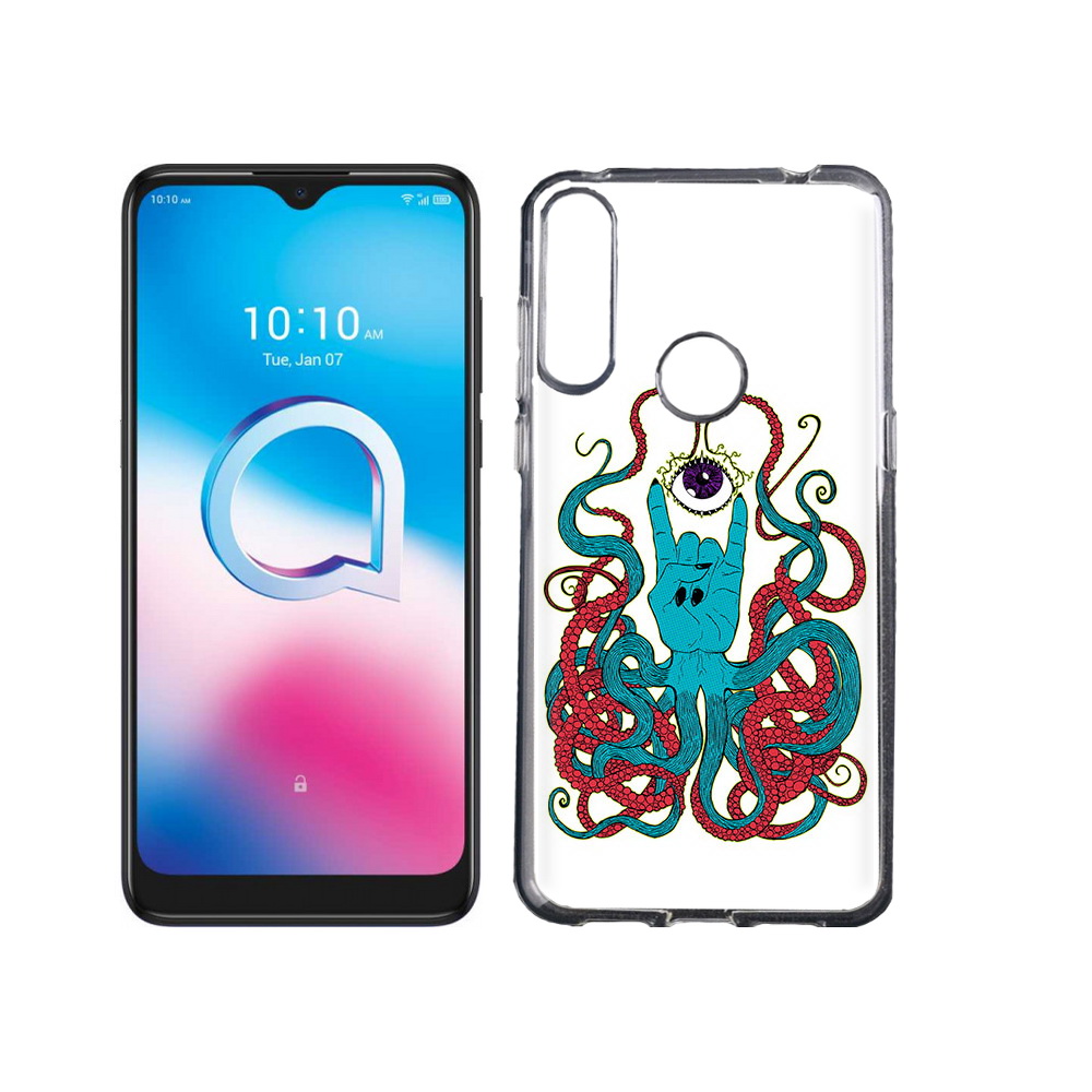 

Чехол MyPads Tocco для Alcatel 3L (2020) 5029Y осьминог-рука абстракция (PT159035.666.530), Tocco