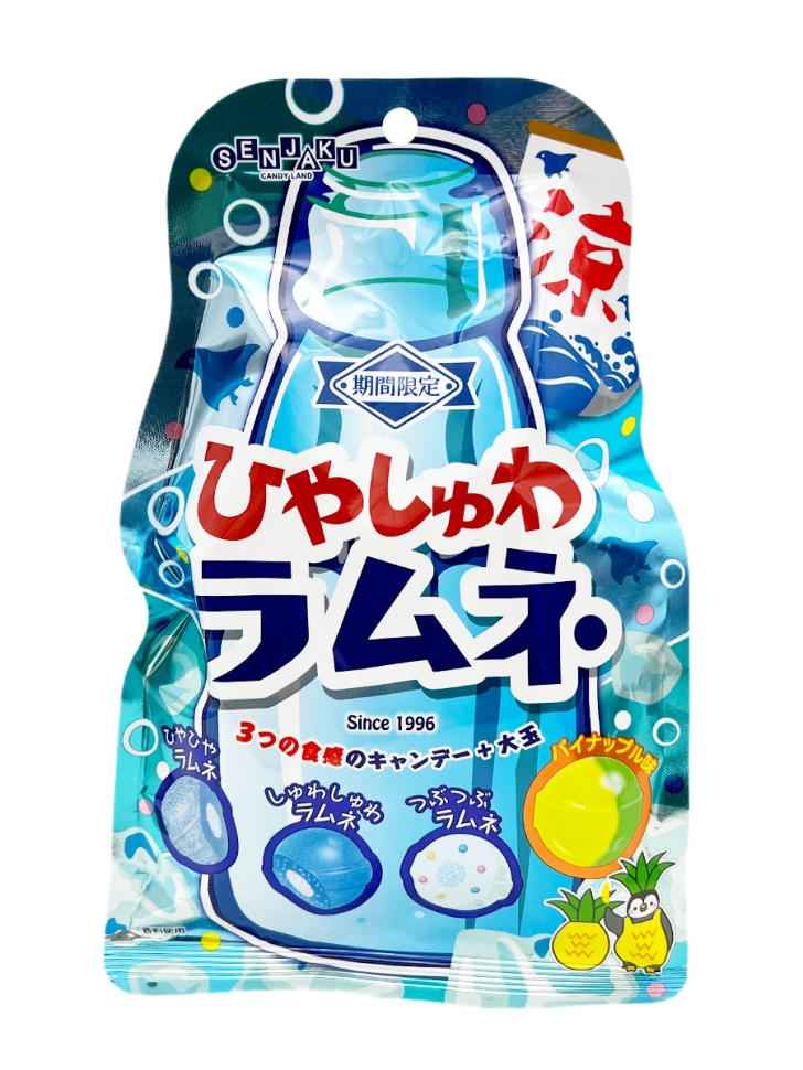 

Карамель леденцовая Senjaku Hiyashuwa Ramune ассорти со вкусом Рамуне, 75 г