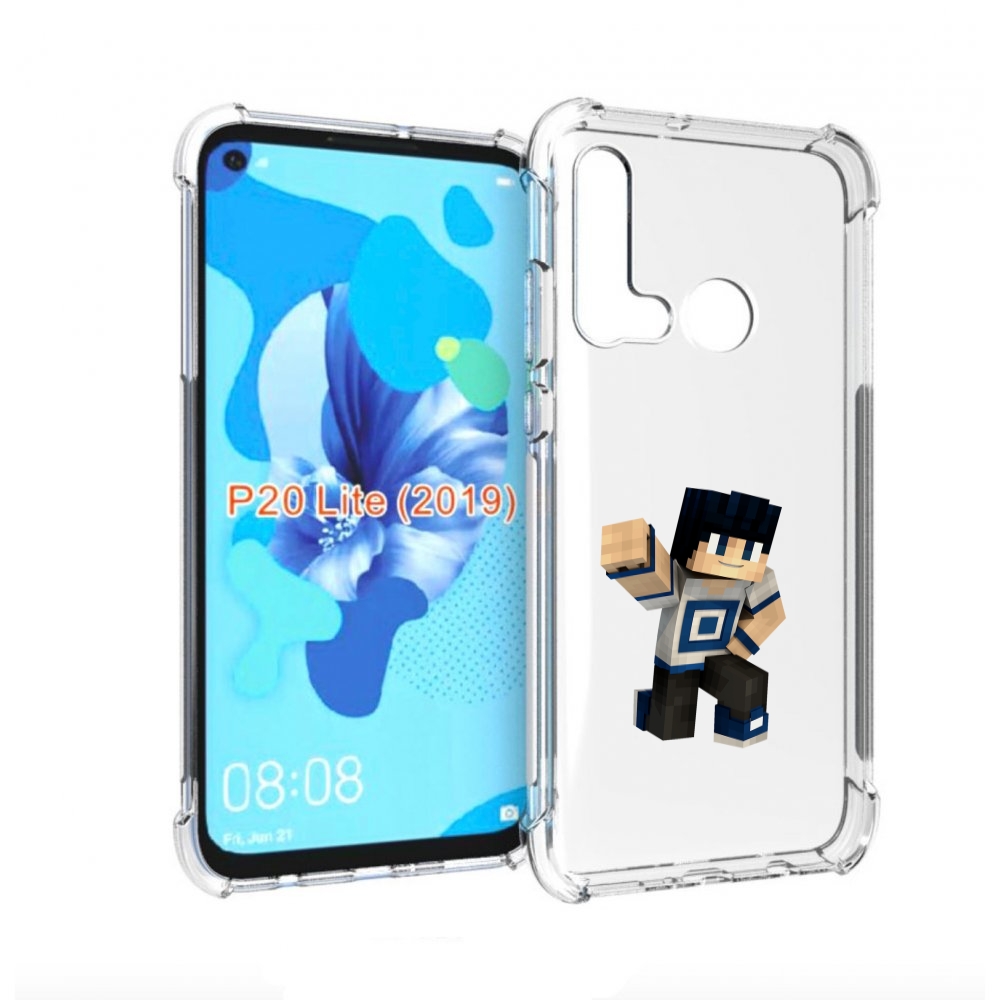 

Чехол бампер MyPads Minecraft-1 для Huawei P20 Lite (2019), Прозрачный, Tocco