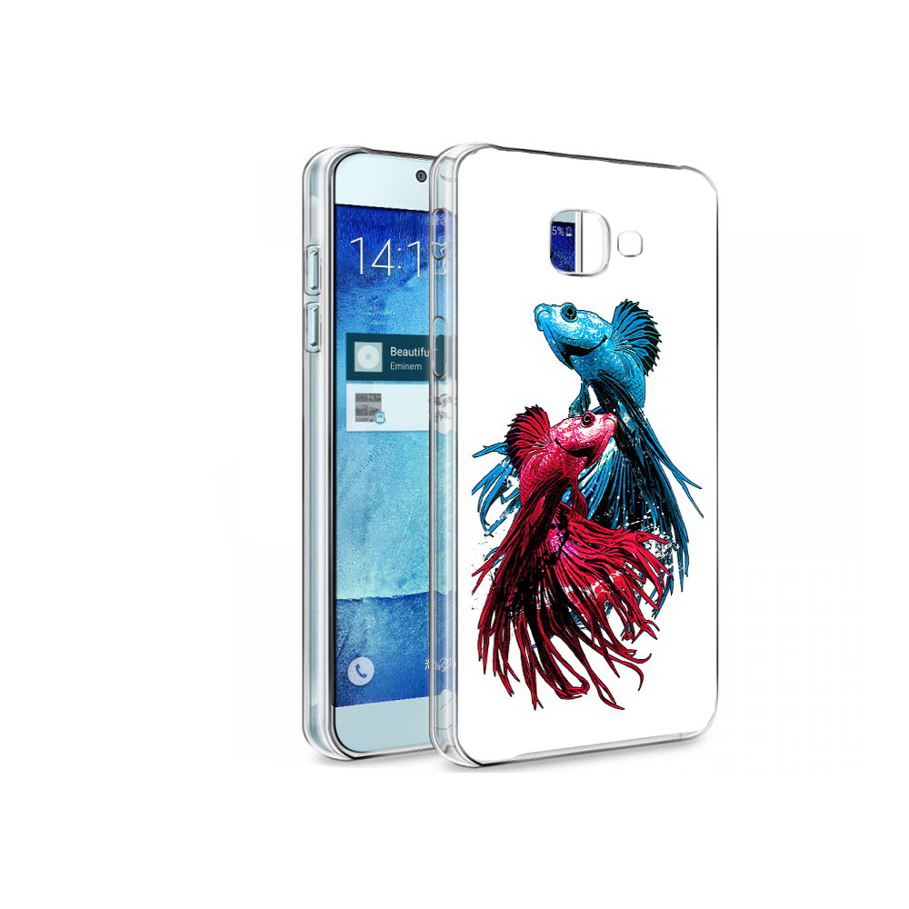 

Чехол MyPads Tocco для Samsung Galaxy A8 рыбы петушки, Tocco