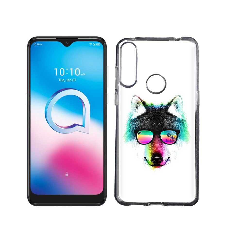 

Чехол MyPads Tocco для Alcatel 3L (2020) 5029Y радужный волк (PT159035.666.567), Tocco