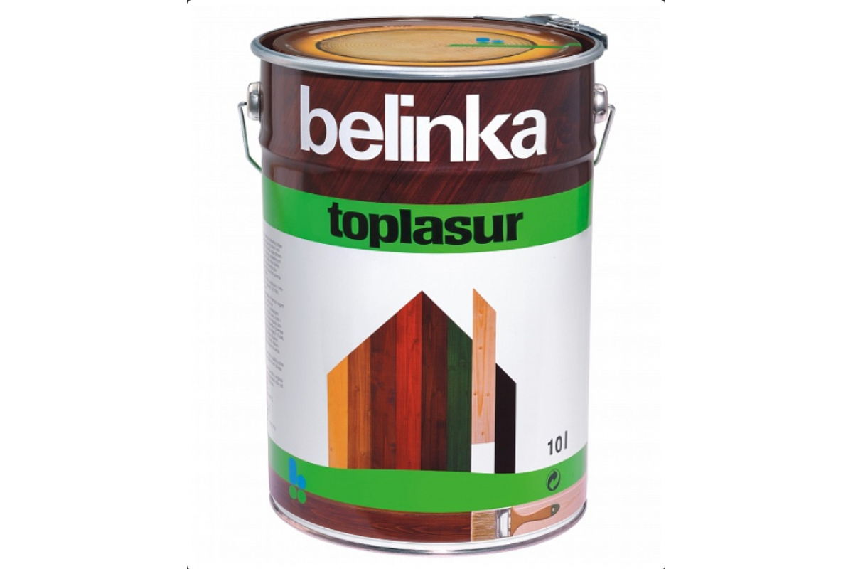 Антисептик BELINKA TOPLASUR 10 л. №13 Сосна лазурное покрытие для защиты древесины belinka